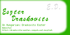 eszter draskovits business card